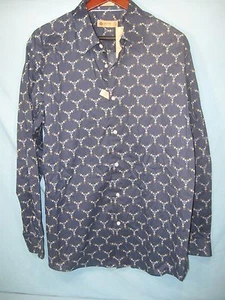 NWT Haggar 1926 Originals Men's Blue Fitted Shirt - Picture 1 of 5