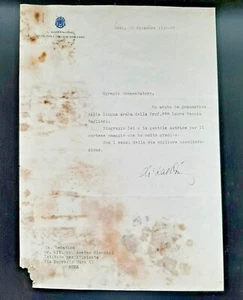 Lettera inviata da Maria de Vecchi di Val Cismon al senatore Amedeo Giannini - Picture 1 of 3