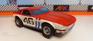 AURORA AFX DATSUN 240Z RED & WHITE RED STRIPE HO SLOT CAR VERY NICE & CLEAN - Picture 1 of 11