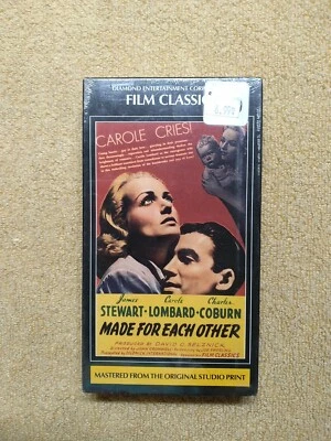 Made For Each Other - 1994 - James Stewart Carole Lombard - Vintage SEALED VHS Foto 1 de 4
