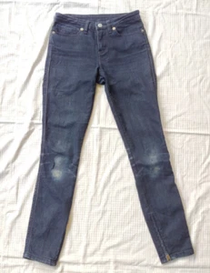 Ksubi Deep Blue Ankle Zip Stretch Jeans Sz 24 - Picture 1 of 14