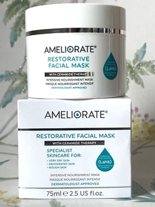 Ameliorate Restorative Face Facial Mask Dry Skin Leave On Overnight 75ml £22.00 - Picture 1 of 8