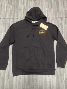 Scotch And Soda Men’s Relaxed Fit Fleece Graphic Hoodie Black Size M - Picture 1 of 9