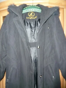 Schwarzer Anorak mit Pelzbesatz von Longbeach - Bild 1 von 5