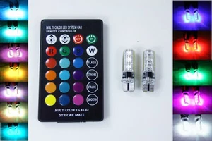 MultiColor LED Parkers with Remote Control for Mitsubishi Outlander Colt - Picture 1 of 9