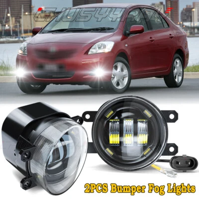 Par de luces antiniebla del parachoques delantero luces de conducción para Toyota Yaris 2006-2014 Foto 1 de 4