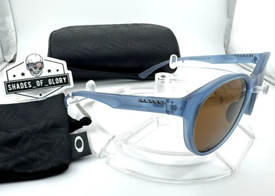 OAKLEY SPINDRIFT MATTE STONEWASH BLUE W/ PRIZM BRONZE SUNGLASSES OO9474-11 NEW - Image 1 of 4