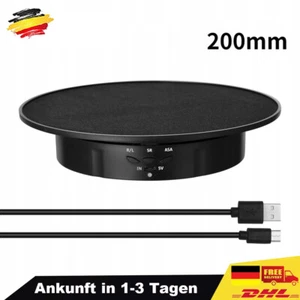360° Elektrischer Drehteller Präsentierteller Drehbühne Schmuck Drehanzeige USB - Bild 1 von 10