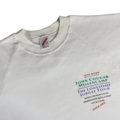 Sudadera De Colección Años 80 John Cougar Mellencamp Tour Cuello Redondo L Jubileo 1988 Limpia Foto 1 de 4