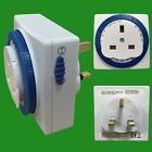 1x 24 Hour Programmable Segment Timer Switch On/Off Function UK Mains 3-pin Plug