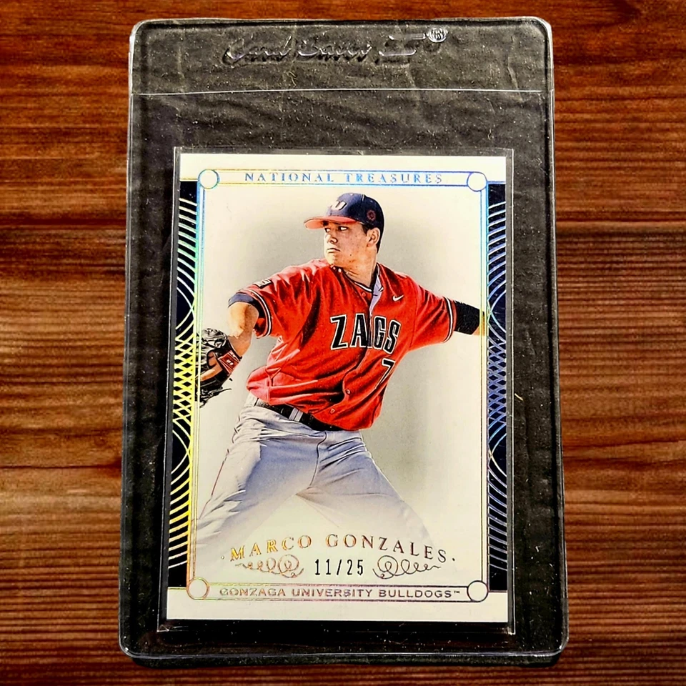 Marco Gonzalez 2015 National Treasures Multisport Century Silver #181. #11/25 - Image 1 of 3