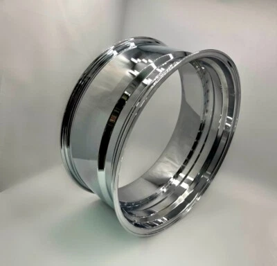 ¡BARRIL CROMADO 26X9 CON LABIO DE 3 PULGADAS 40 AGUJEROS!! Foto 1 de 4