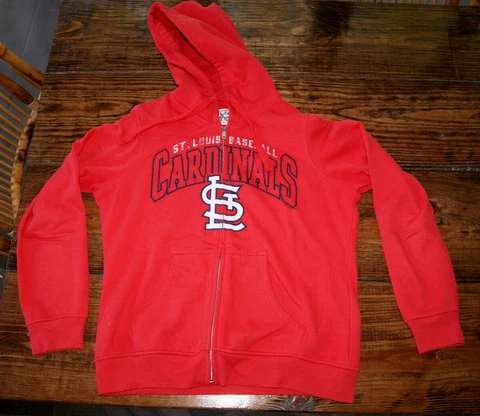 St Louis Cardinals Carl Banks g-III 4her Zip Up Hoodie Sweatshirt Womens Large Cover