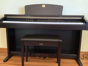 Yamaha Clavinova CLP 120 piano with bench - Picture 1 of 4