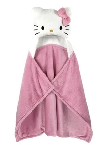 Sanrio Hello Kitty Plush Hooded 30 x 50 Inch Throw Blanket Brand New In Bag - Picture 1 of 3