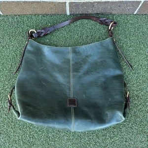 Dooney & Bourke Florentine Leather Twist Sac Shoulder Bag Natural Handbag - Picture 1 of 13