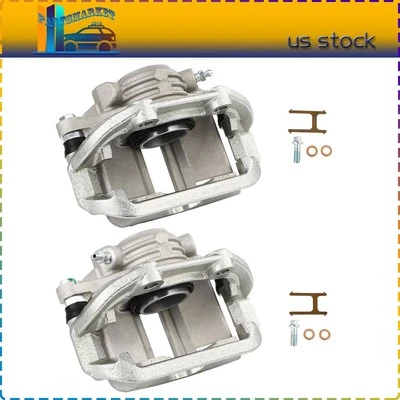 Rear Pair w/ Bracket For 1994 1995 1996 Chevrolet Impala Brake Calipers - Image 1 of 4