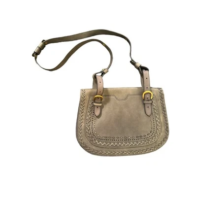 Bolso Bandolera Jasper & Jeera Para Mujer Correa Ajustable Cuero Moda Gris Foto 1 de 4