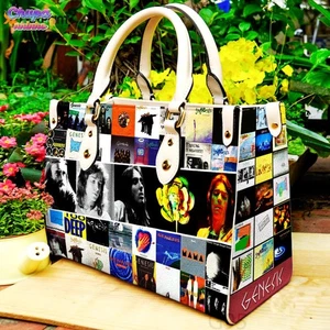 Personalized Genesis Leather Handbag Wallet, Genesis Fan Gift Shoulder Bag - Picture 1 of 3