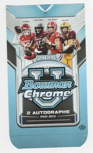 2025 BOWMAN CHROME UNIVERSITY FOOTBALL BASE CARDS #1-200 PICK YOUR CARD/TEAM - Picture 1 of 130