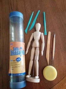 Mannequin 12" Jointed Wooden Male Manikin Art Modeling Tools Nicole Crafts - Picture 1 of 13