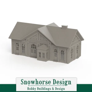 Princeton Train Station | Main Street Collection (HO/N Scale) - Picture 1 of 6