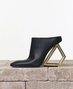 Celine Triangle Pantoletten Heels Schuhe 38 Phoebe Philo Sommer 2014 Runway - Bild 1 von 24