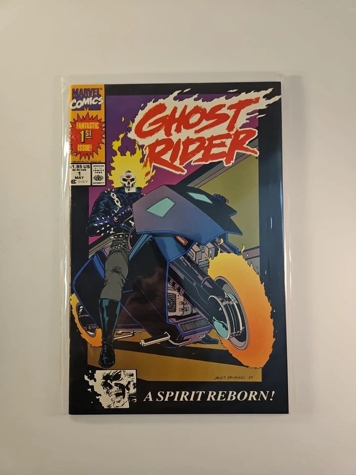 Ghost Rider #1 1990 Marvel Comics 2nd Print Howard Mackie Javier Saltares Cover - Image 1 of 4