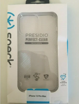 Speck - Presidio Perfect Clear For with Grips iPhone 12 Pro Max - New - Image 1 of 2