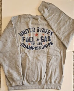United States Fuel & Gas Championships (123) grau 100% Baumwolle Sweatshirt NHRA - Bild 1 von 3