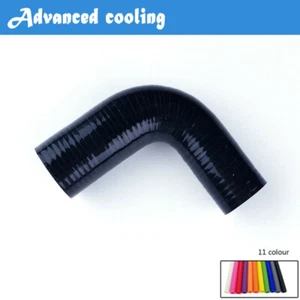 1.5" To 2" For 38-51mm 90 Degree Elbow Silicone Hose Turbo Coupler Pipe Black - Imagen 1 de 6