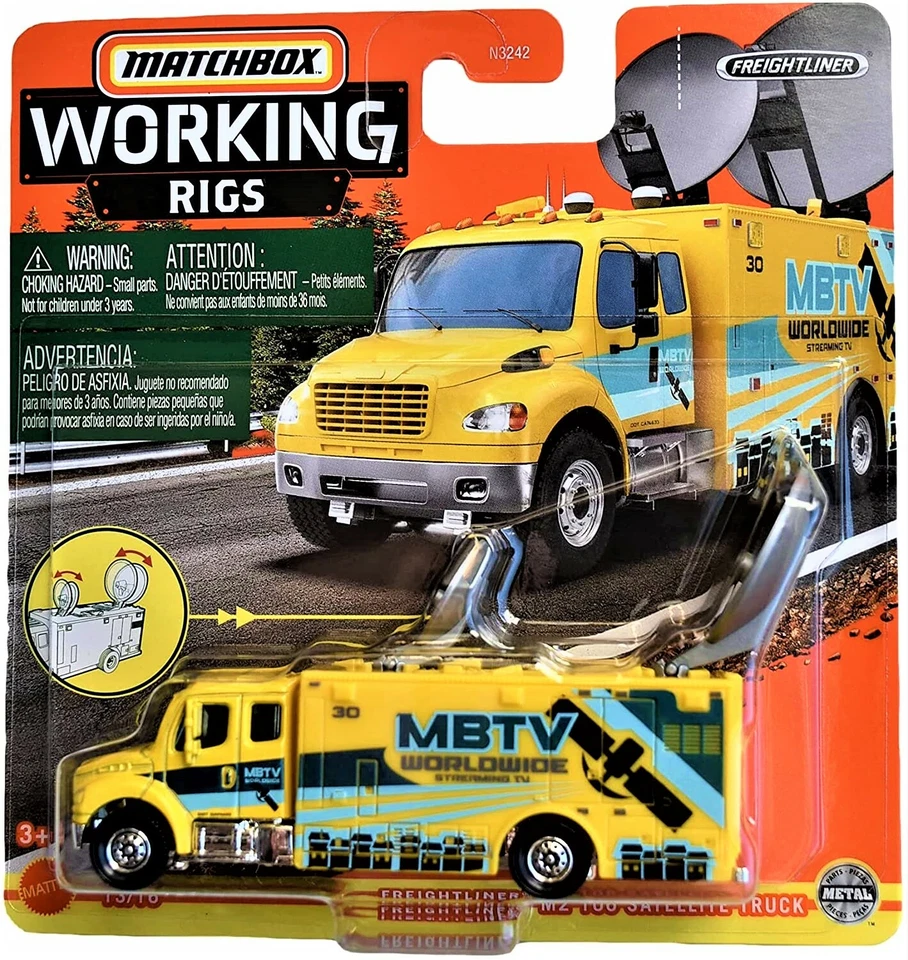 Matchbox - 2021 Funzionamento Rigs 13/16 Freightliner M2 106 Satellite Camion ( - Immagine 1 di 1