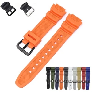 Replacement For Casio AE1200 1000W Watch Band SGW500 AQ-s810 Silcone Wrist Strap - Picture 1 of 30