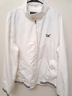 Chaqueta blanca XXL American Living para hombre cuello abotonado 100 % algodón día del padre Foto 1 de 4