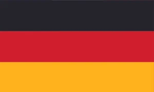 Lot of 10 Germany Flag Face Stickers 1009 - 1.5" x 2.5" - Picture 1 of 1