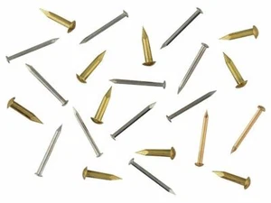 Solid Brass Escutcheon Pins - #18 Gauge x 3/8" - 100 pcs. - "FREE SHIPPING" - Picture 1 of 1