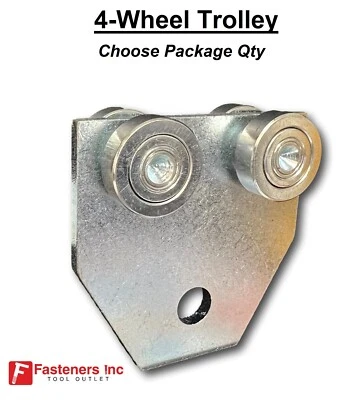 GENERIC (Qty 1) 4-Wheel Trolley for Unistrut Channel 600# Load Limit P2950 Ball Bearing