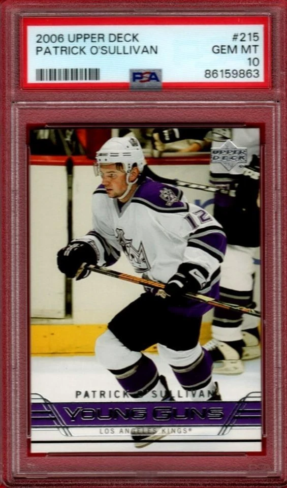 2006-07 UPPER DECK PATRICK O'SULLIVAN YOUNG GUNS #215 ROOKIE PSA 10 RC YG GC - Image 1 of 1