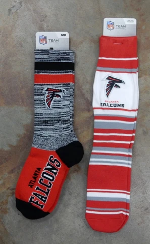 NFL Atlanta Falcons 2 Pack Gift Set OSFM Men's Dress Socks Argyle Deuce Medium Cover