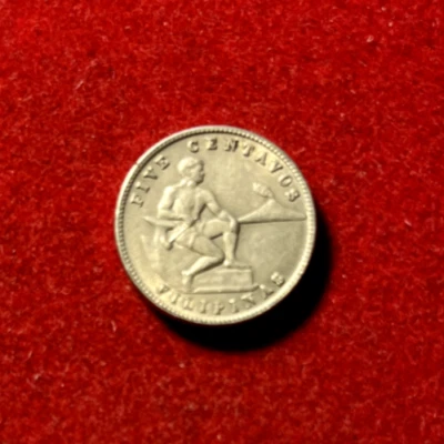 Philippines 1944 5 Centavos KM#180a Copper-Nickel-Zinc Coin T2874 - Image 1 of 2