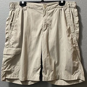Men's Columbia Omni-Shade Sun Protection Khaki Cargo Hiking Shorts 38x11 - Picture 1 of 1