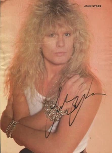 UFO/BLUE MURDER = "John Sykes "Autographed/Signed Magazine Photo (R.I.P.) - Picture 1 of 1
