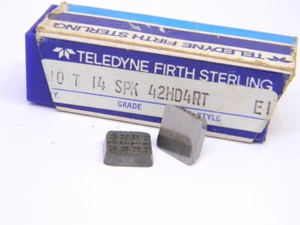 NEW SURPLUS 7PCS. TELEDYNE SPK 42HD4RT GRADE: T14 CARBIDE INSERTS - Picture 1 of 1