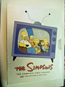 Simpsons Complete First Season DVD Box Set 3 discs Episode Book Matt Groening - Picture 1 of 5