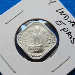 1974 India 5 Paise - Very Nice Coin - See PICS - Picture 1 of 2