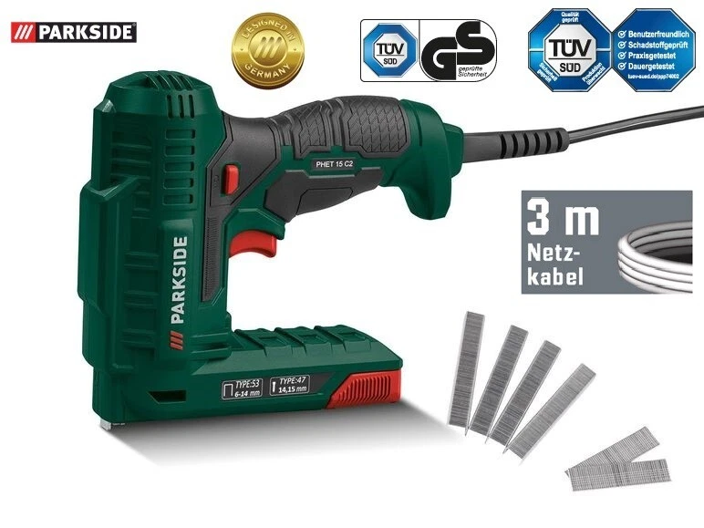 Parkside PHET 15 C2 Elektrotacker - Grün