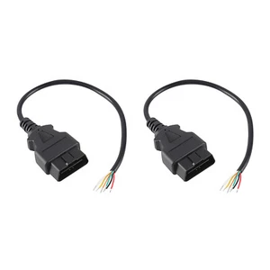OBD2 16Pin Female / Male Plug Extension Connector Diagnostic OBDII Opening Cable - Picture 1 of 16