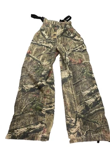 Vintage Cabela’s Hunting Bib Pants Youth Large Camo Insulated Realtree Overalls - Picture 1 of 10