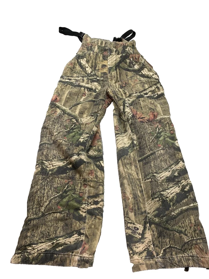 Vintage Cabela’s Hunting Bib Pants Youth Large Camo Insulated Realtree Overalls - Image 1 of 4