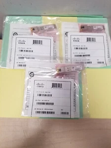 NEW! LOT 3 Cisco GLC-TE 1000BASE-T SFP 30-1475-01 CopperRJ-45 Transceiver #J1595 - Picture 1 of 3